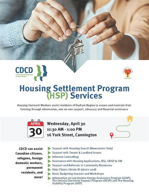 Housing Settlement Program Services, 16 York Street,Cannington,L0E 1E0 ...