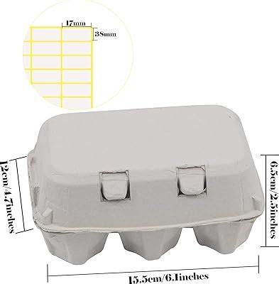 WISHOPE 30 Pieces Paper Egg Cartons for Chicken Eggs Pulp India | Ubuy