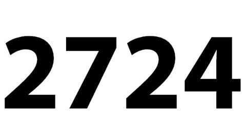 Zahl 2724