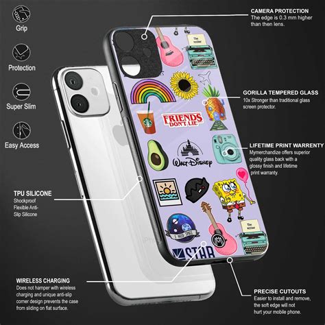 Aesthetic Stickers Purple Collage Phone Cover for Mi 11 Ultra 5G ...