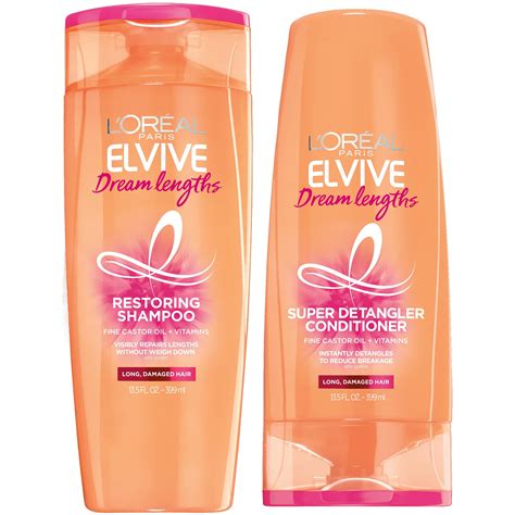 L'Oreal Paris Elvive Dream Lengths Restoring Shampoo and Detangler ...