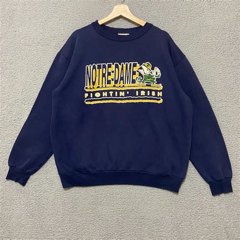 Notre Dame Sweatshirt Xl Blue