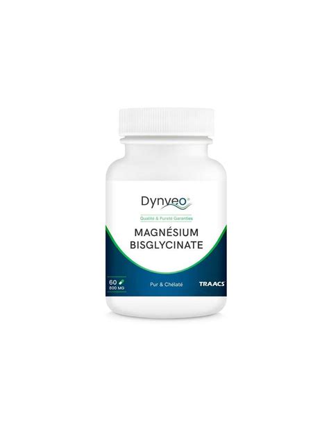 Magnésium bisglycinate chélaté TRAACS : 60 gélules