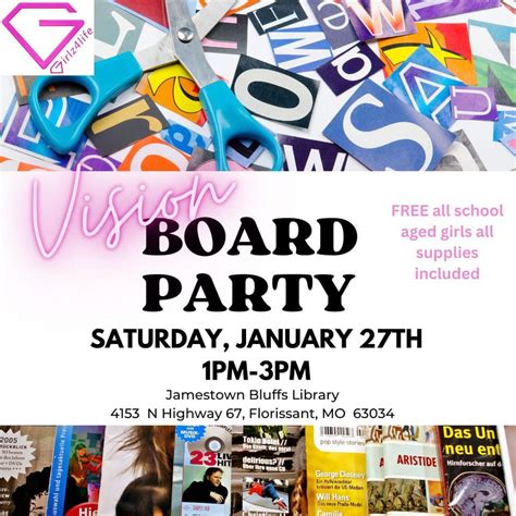 Vision Board Party, St. Louis County Public Library - Jamestown Branch ...