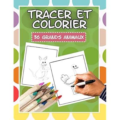 Tracer et colorier - 36 grands animaux: Livre de | Ubuy India