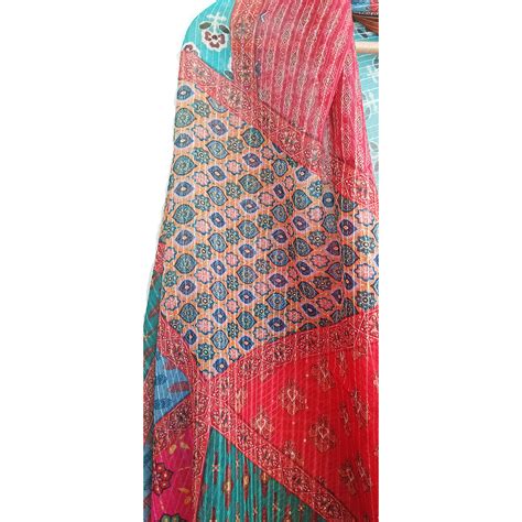 Crushed Georget Digital Printed Dupatta– indiascarves