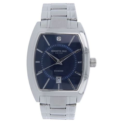 Buy Online Kenneth Cole Quartz Analog Blue Dial Stainless Steel Strap ...