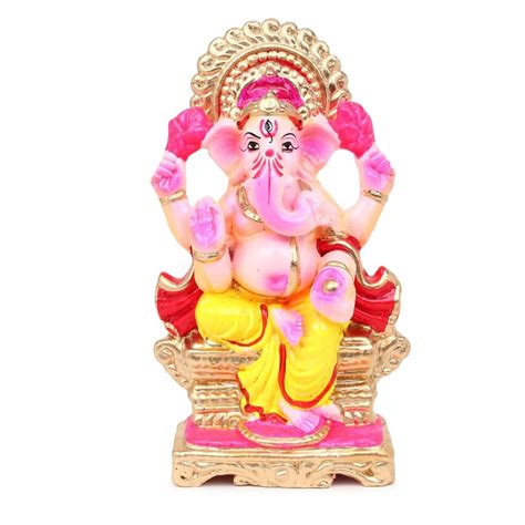 KSI Biodegradable Ganesh Murti Mitti Ganpati Statue for Ganpati ...