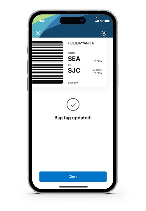 Check in baggage with Alaska Airlines - BAGTAG