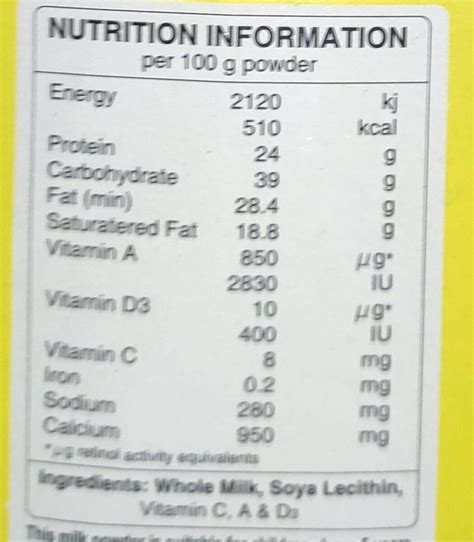 Whole Milk Powder Milk