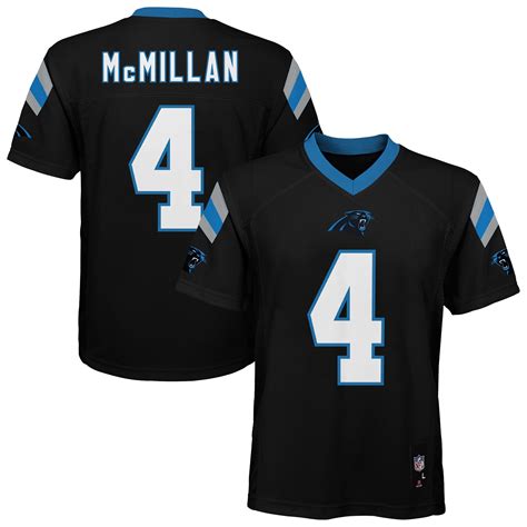 Youth Nike Tetairoa McMillan Black Carolina Panthers Replica Player ...
