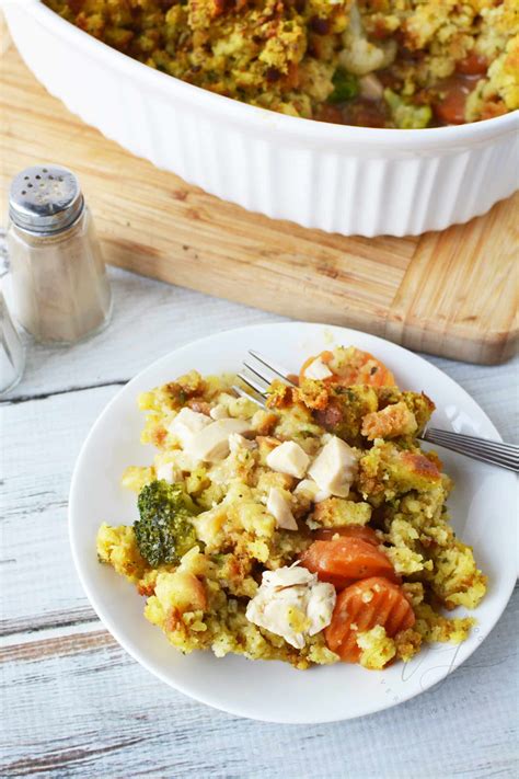 Turkey Casserole Recipe - Easy To Make Turkey And Stuffing Casserole