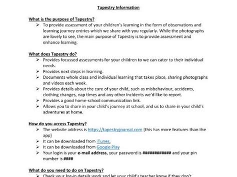 Image result for Tapestry Learning Journal Example