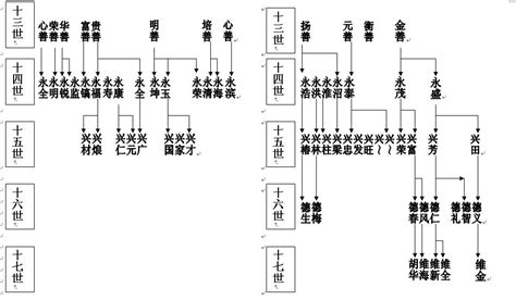 姓名学--族谱字辈取名法_家族_一代_单名