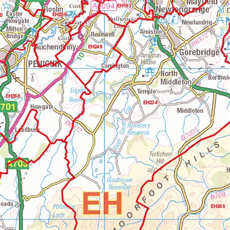 Image result for Edinburgh Postcode Map