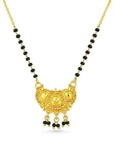 Buy Digital Dress Room Gold Plated Traditional Short Mangalsutra Design ...