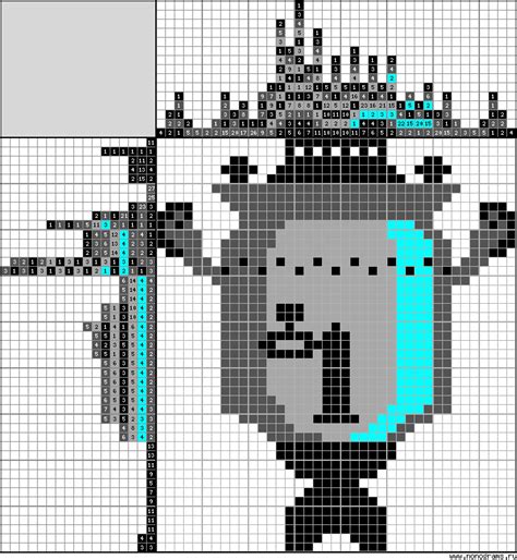 Colour Japanese crossword «Samovar»
