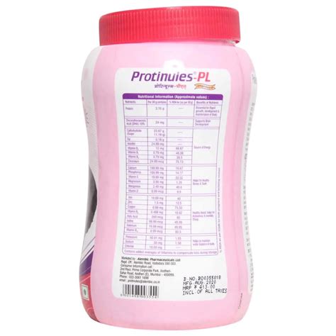 Protinules-PL Elaichi Flavour Powder, 200 gm Price, Uses, Side Effects ...