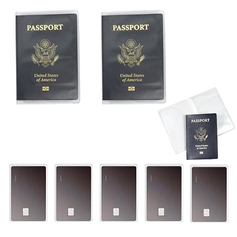 Anzailala 2 Passport Cover For Men Women Passport Holder Transparent ...