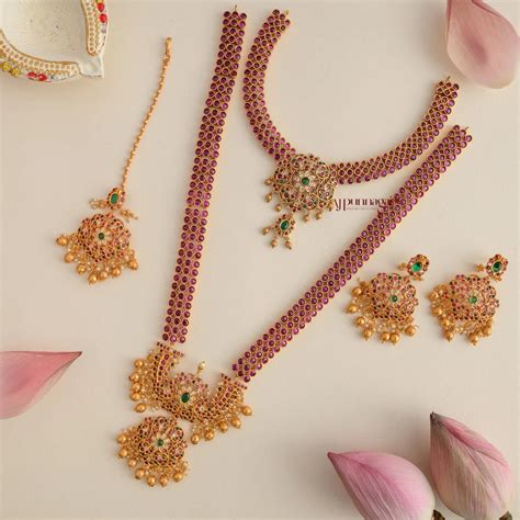 Jewelry Combo Sets for Women | Necklace Earring Bangle Sets - AJ Punnagai