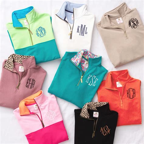 Personalized Quarter Zip Sweatshirt