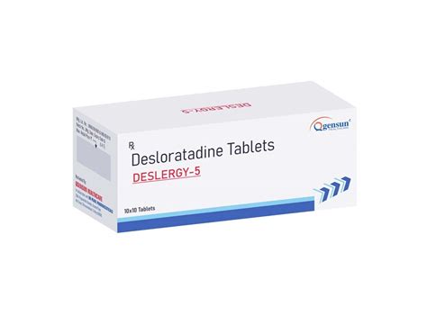DESLERGY5 - Each Coated Tablet Contains Desloratadine - 5mg - Qgensun ...