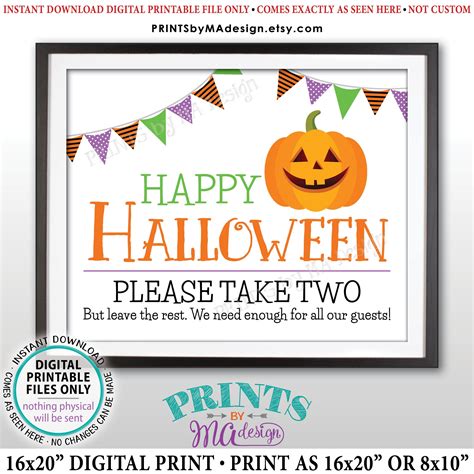 Candy Signs For Halloween