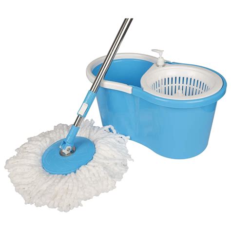 KIKA Queen P312 Plastic Spinner Spin Mop with Liquid Dispenser with 2 ...