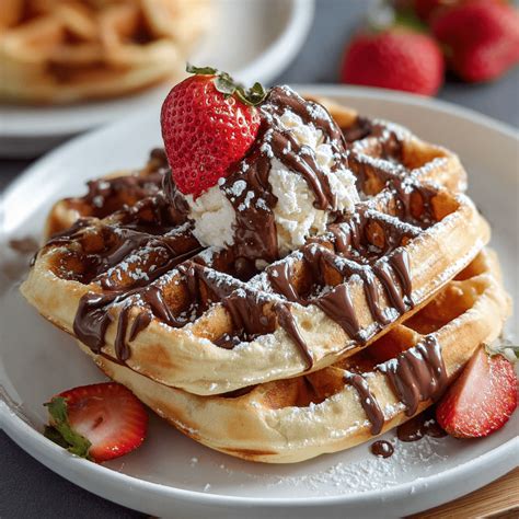 Nutella Filled Waffles