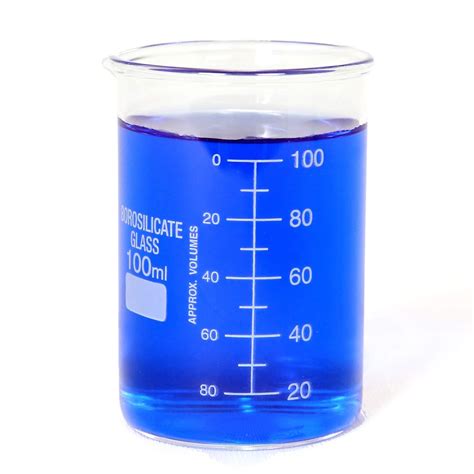100 ml Glass Beaker Borosilicate Thick Low Form 100ml : Amazon.in: Home ...