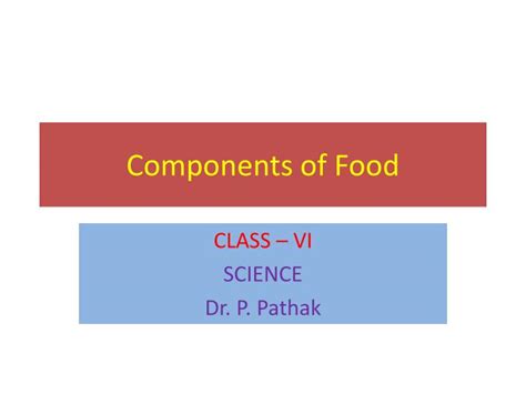 Science Components of Food 的图像结果