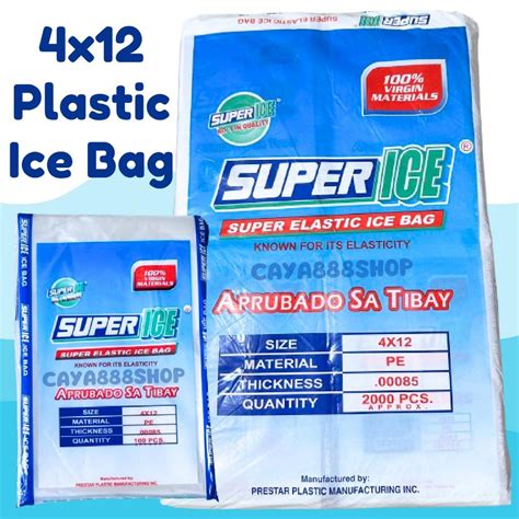 Ice Bag 2000pcs 4x12 Plastic Ice Bag High Quality Yelo Ice tubig ...