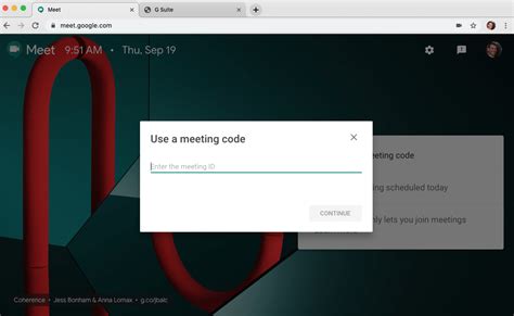 Image result for Google Meet.com Code