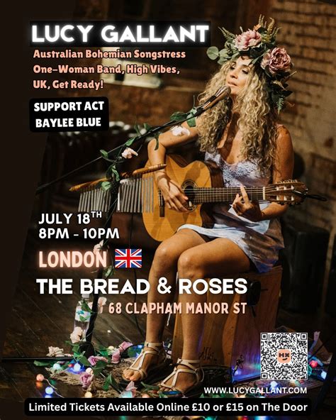 Lucy Gallant Live in LONDON | The Bread & Roses (Aussie Songstress ...