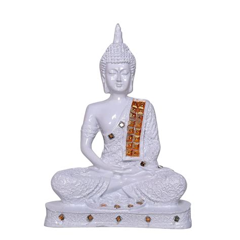 Buy VANDAN Enterprise Polyresin Sitting Buddha Idol - Statue Showpiece ...