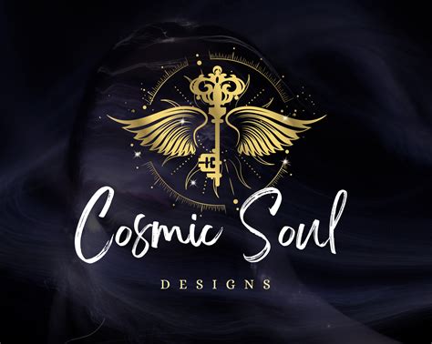 Wings and Key Logo Gold Spiritual Logo Angel Logo Design - Etsy Australia