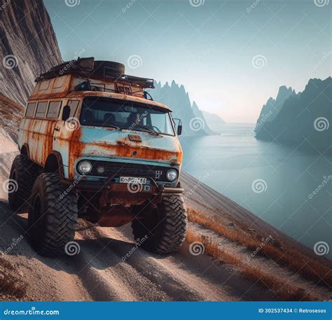 Rusty Dirt Offroad 4x4 Lifted Vintage Custom Camper Conversion Jeep Overlanding In Mountain ...