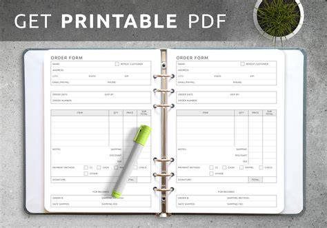 Image result for Standard Order Form