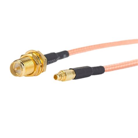 Straight MMCX Male to RP-SMA Female Connector Cable Eagles (TM) 8inch ...
