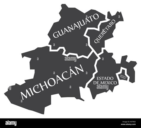 Michoacan map hi-res stock photography and images - Alamy