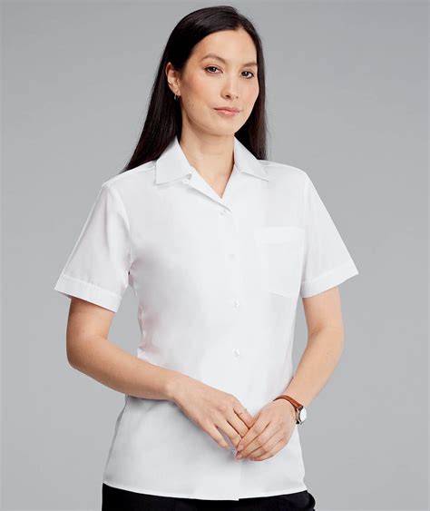 Classic Revere Collar Long / Short Sleeve Blouse - Armstrong Aviation ...