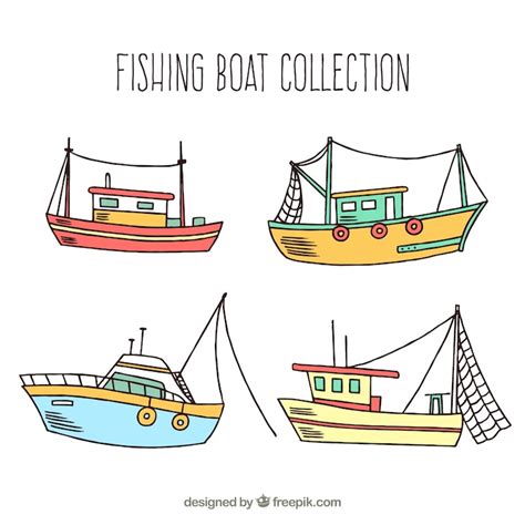 Fishing boat drawing Images - Free Download on Freepik