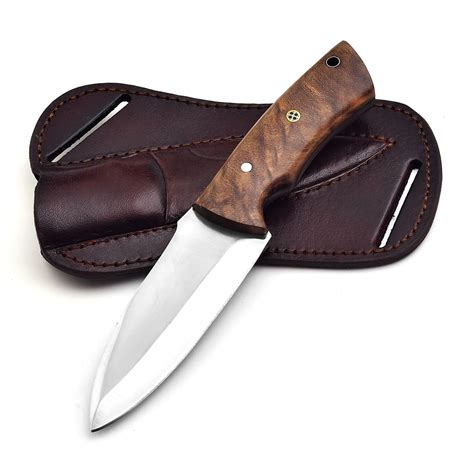 Fixed Blade Hunting Tracker Knife, Stainless Steel Blade Bushcraft ...