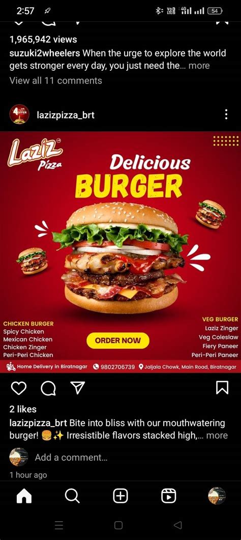 Menu at Laziz pizza, Tuljapur