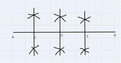 Draw a line segment of length 12 cm. Using compases; divide it into ...
