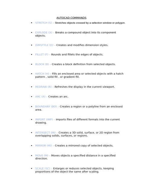 Image result for AutoCAD 2022 Commands PDF