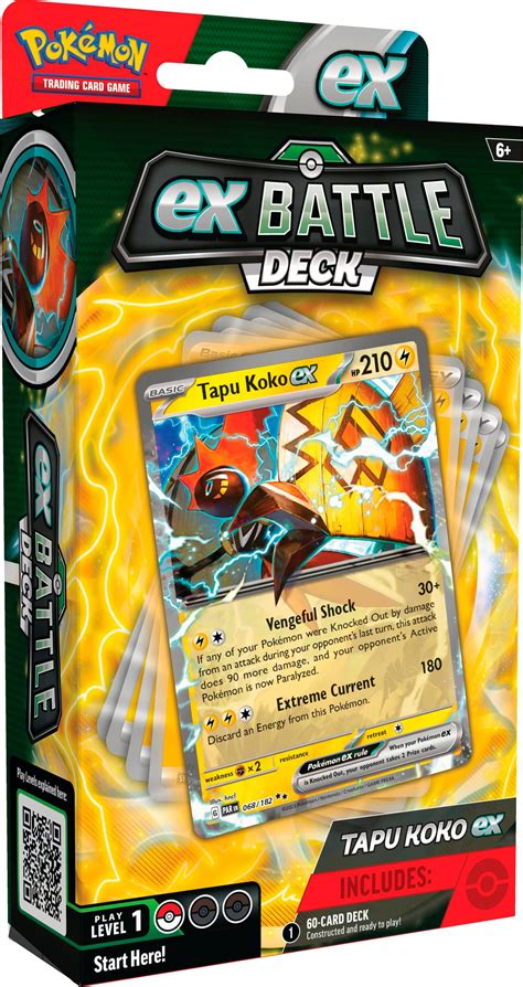 Pokémon Trading Card Game: Tapu Koko ex Battle Deck or Iron Leaves ex ...