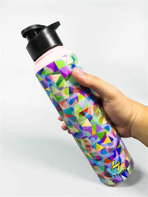 Triangle Trance | Stainless Steel | Water Bottle | 1000ml – Hyttle
