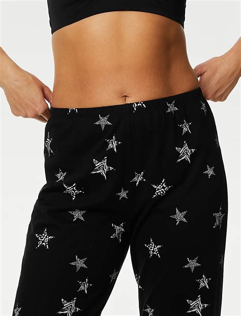 Buy Pure Cotton Star Print Pyjama Set at Marks & Spencer