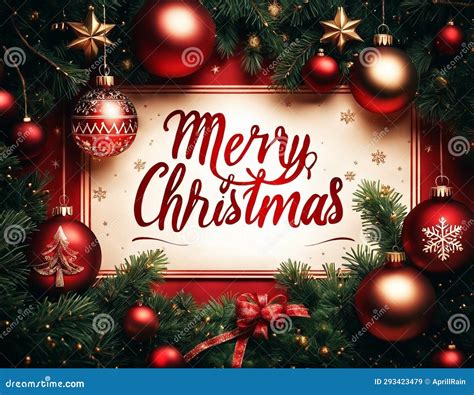 Beautiful Christmas card stock image. Image of gold - 293423479